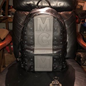 mcm backpack stripe